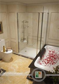 Vách tắm kính chung Cư Royal City Tân Cổ Điển - Anh Hải