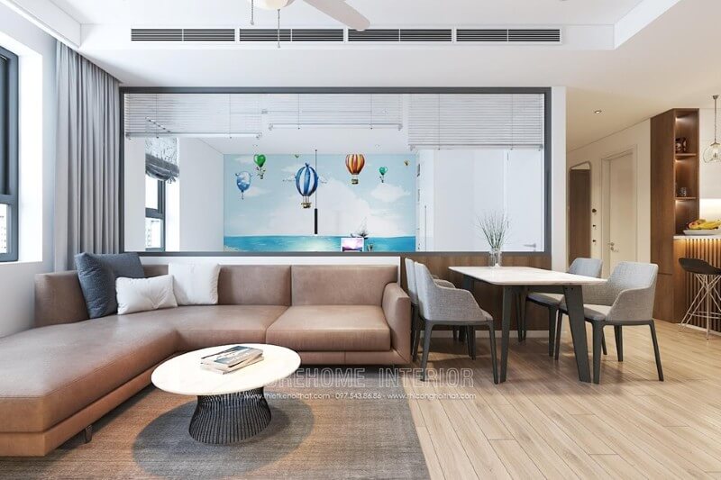 Trang trí nội thất phòng khách chung cư đơn giản nhưng đẹp mắt Thiết kế phòng khách chung cư hiện đại
