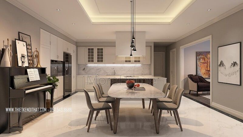 Bộ bàn ghế ăn hiệnđại theo phong cách Scandinavian gỗ sồi Nga theo phong cách Bắc Âuđộc đáo